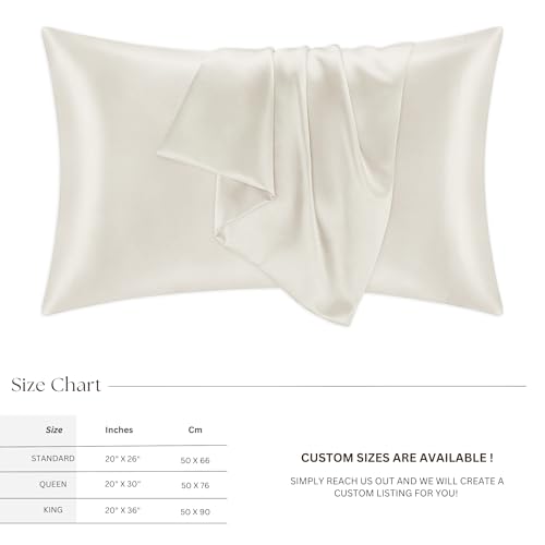 Mulberry Silk Pillowcases for Women - Premium 100% Silk Pillowcases for All Hair Types - Made in USA Silk Pillow Covers - Silk Pillowcases for Frizz Prevention (Pink, Queen)