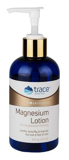 Trace Minerals Magnesium Moisturizing Lotion - Supports Relaxation & Aids Against Blemishes - Fragrance-Free Magnesium to Support Smooth, Soft Skin - 8 fl oz