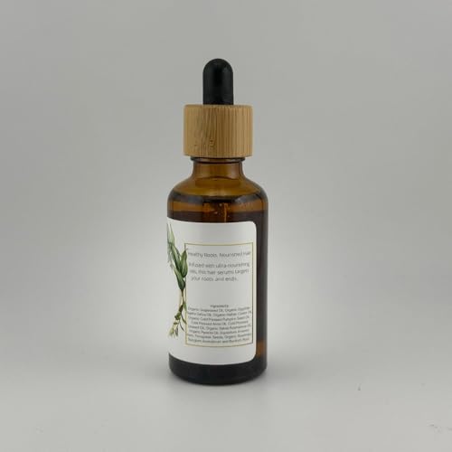 Hair Growth Oil - Organic, Vegan, cruelty free - Rosemary oil, castor oil, pumpkin seed oil, amla oil etc. For thick healthy hair, 1.70 Fl Oz (Pack of 1)