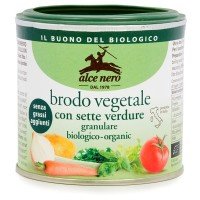 Alce Nero: "Brodo Vegetale" Organic Bouillon Cubes Pack of 10, 10g Each Pack of 4 [ Italian Import ]