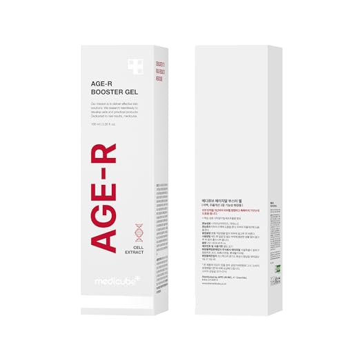 Medicube Age-R Booster Gel Serum for Skin Care Devices - Moisturizing and Nourishing Facial Serum with Plant Stem Cell Extract, Hyaluronic Acid, Collagen - Hypoallergenic Korean Skin Care