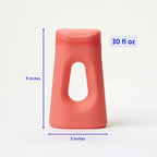 Loona Premium Female Urinal - Quiet, No Splash Design for Women - Ideal for Bedside, Travel, and Outdoor Use - Coral Dream - HSA/FSA Eligible