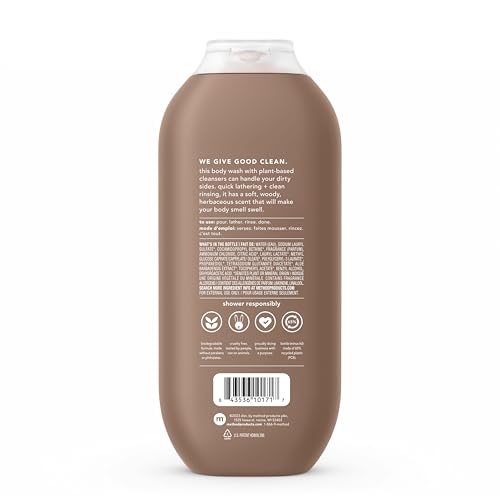 Method Men, Sandalwood + Vetiver Body Wash, 18oz (Pack of 3)