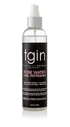 tgin Rose Water Curl Refresher for Curly, Coily, and Wavy Hair, with Acai Berries, Moisturizes and Soothes Dry Hair and Scalp, Braids, Protective Styles, and Locs, 8 fl oz