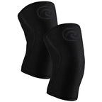 Rehband 7mm Power Max Knee Compression Sleeve for Strength Sports, Competition Grade, Neoprene Knee Sleeves for Bodybuilding & Heavy Powerlifting, Colour:Carbon/Black - 1 Pair, Size:Medium