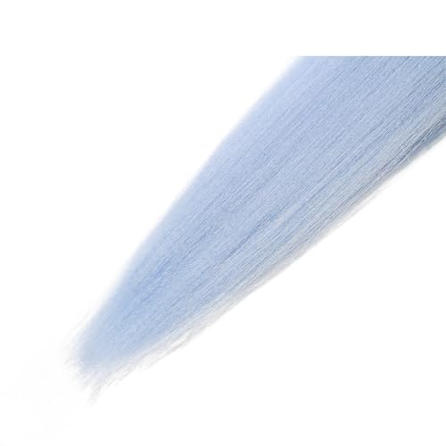 Baby Blue Pre stretched Braiding Hair 2 Packs Pre feathered Braid Hair Extensions 18 Inches Hair Braids