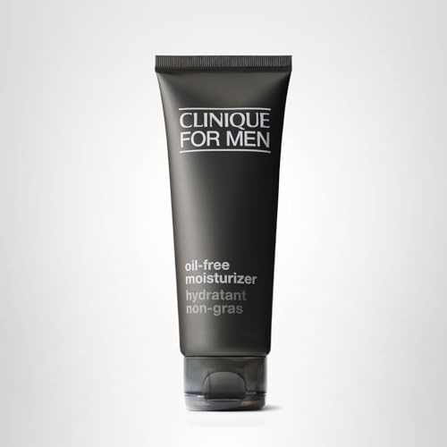 Clinique For Men Oil-Free Hydrating Face Moisturizer With Barley, Sunflower + Cucumber | For Oily Skin Types, 3.4 Fl Oz