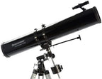 Celestron 21045 PowerSeeker 114EQ Reflector Telescope - Includes Two Eyepieces, Barlow Lens, Height-Adjustable Tripod and Deluxe Accessory Tray, Black