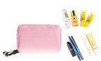 Small Makeup Bag, Portable Waterproof Cosmetic Bag Travel Makeup Pouch for Women (Pink, Square)