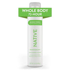 Native Whole Body Deodorant Spray Contains Naturally Derived Ingredients, Deodorant for Women & Men | 72 Hour Odor Protection, Aluminum Free with Coconut Oil and Shea Butter | Cucumber & Mint