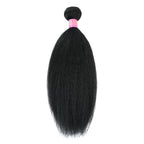 Yaki Straight Kinky Straight Single Bundle Human Hair 18 Inch 12A 100% Unprocessed Natural Black