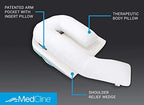 MedCline Shoulder Relief System, Bed Wedge Pillow for Shoulder Pain Relief with Therapeutic Body Pillow, Insert, and Covers, Inclined Sleep Position with Arm Pocket, Large for 5'10" and Above
