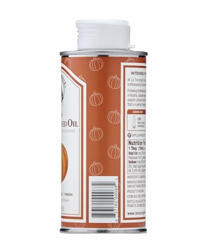 La Tourangelle, Toasted Pumpkin Seed Oil, Great for Cooking, Salad Dressings, Pastas, and Spreads - Health and Beauty Oil, 8.45 fl oz