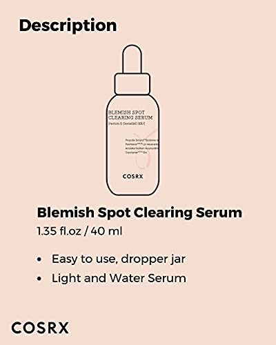 COSRX AC Collection Blemish Spot Clearing Serum, 40ml / 1.35 fl.oz | Centella, Niacinamide, EGF Serum | Cruelty Free, Paraben Free, Korean Skin Care