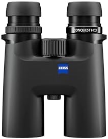 ZEISS Conquest HDX Binoculars 10x42 Waterproof, Compact with LotuTec T* HD Coated Glass for Optimal Clarity in All Weather Conditions for Bird Watching, Hunting, Sightseeing, Black