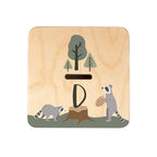 Wooden Piggy Bank for Kids and Adults, Personalized Gift Handmade in USA by BloomOwl, Custom Piggy Bank, Personalized Banks for Kids, Gifts for Baby Boys and Girls (Woodland)