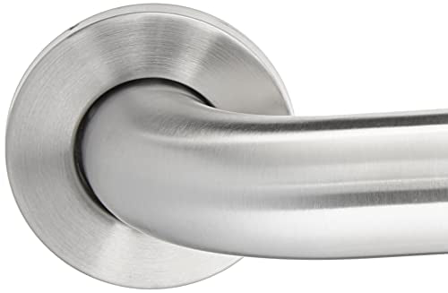Amazon Basics Bathroom Handicap Safety Grab Bar, 18 Inch Length, 1.5 Inch Diameter, Holds up to 500LBs, ADA Compliant, Stainless Steel