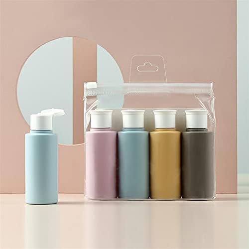 soap dispenser Portable Empty Bottles Leak Proof Free Silicone Reusable Silicone Refillable Container Cosmetic Travel Size Toiletry Containers For Shampoo Lotion Soap (4 Pcs) Liquid Hand Soap Dispense