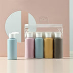 soap dispenser Portable Empty Bottles Leak Proof Free Silicone Reusable Silicone Refillable Container Cosmetic Travel Size Toiletry Containers For Shampoo Lotion Soap (4 Pcs) Liquid Hand Soap Dispense
