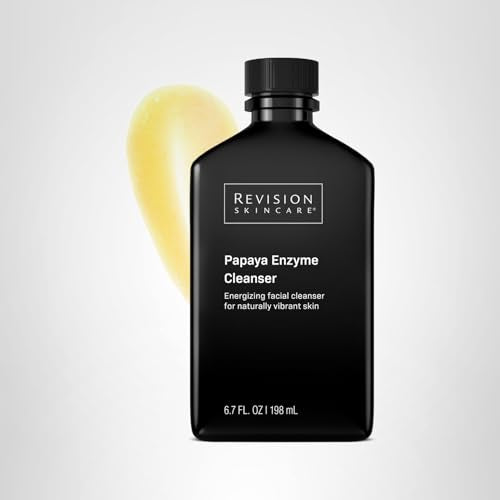 Revision Skincare Papaya Enzyme Cleanser, Energizing Facial Cleanser with Salicylic Acid, Soothing and Exfoliating, 6.7 fl oz
