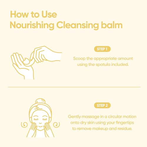 BANILA CO Clean it Zero Nourishing Cleansing Balm | Korean Makeup Remover for Dry Skin | Vegan | Cleansing Oil, Facial Cleanser Made with Ginseng Root & Soybean Peptide (100ml / 3.38 fl. oz)