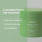 Abib Heartleaf Spot Pad Calming Touch 80pads 5.07 fl.oz. | Korean Acne Soothing Toner Pads for Face, Cleansing, Disposable, Exfoliant, Skin Care