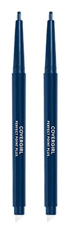 COVERGIRL Perfect Point Plus Eyeliner Pencil, Midnight Blue, 0.008 Ounce (Pack of 2)