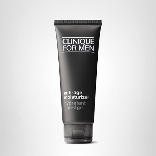 Clinique For Men Daily Anti-Age Face Moisturizer With Hyaluronic Acid, Vitamin E + Glycerin | Combats Lines, Wrinkles + Dullness | Hydrating + Brightening | Lightweight, 3.4 Fl Oz