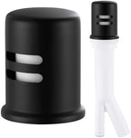Dishwasher Air Gap Cover, Dishwasher Air Gap Cap for Kitchen Sink, Solid Brass Dishwasher Overflow Vent Cap Replacement Kit, Matte Black