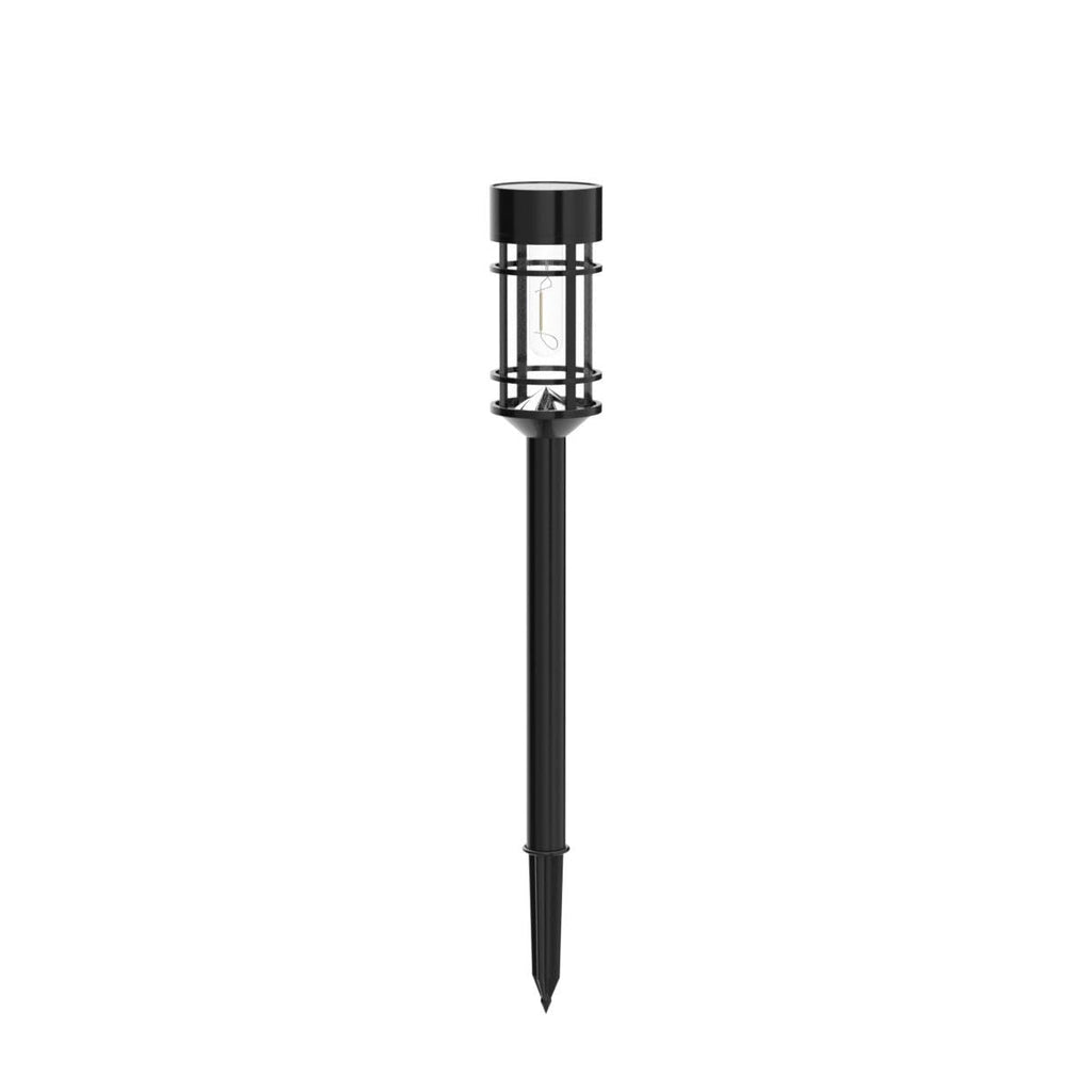 ILANCK Solar Lights Outdoor Waterproof, 8 Pack 21" Solar Pathway Lights with Metal & Glass, Auto On/Off Garden Lights for Yard, Landscape, Driveway Walkway