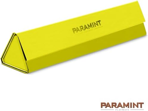 MatShield Yellow, Durable Playmat Case - Compatible with Magic The Gathering, MTG Play Mat Tube - MTG Accessories - Premium Leatherette with Fabric Interior, Magnet Snap Closure