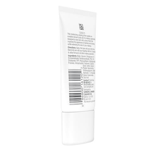 Neutrogena Hydro Boost Hydrating Grip Primer, Gripping Face Primer with Purified Hyaluronic Acid Locks Makeup in Place while Hydrating Skin, Gel Primer Appears Invisible When Dry, 1.0 oz