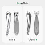 GERMANIKURE Professional Nail Clipper - FINOX Surgical Stainless Steel Manicure and Pedicure Tools in Leather Case- Ethically Made in Solingen Germany - Travel Size Nail Care
