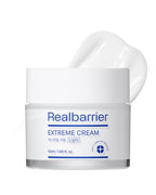 Real Barrier Extreme Cream Light 1.69 Fl Oz, Lightweight Daily Soft Cream Facial Moisturizing Soothing Cream with Hyaluronic Acid Ceramides for Sensitive Skin, Strengthen Skin Barrier, Korean Skincare
