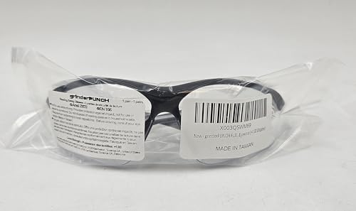 grinderPUNCH Full Lens Magnification Safety Glasses Readers ANSI Z87 Impact Resistant Diopter Magnifying Reading Glasses (+2.00 Diopter)