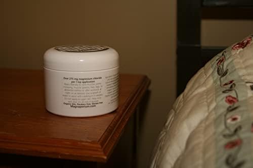 Handmade Magnesium Lotion with All Organic Oils - 275 mg/TSP - Zechstein Seabed Magnesium Minerals (Unscented)