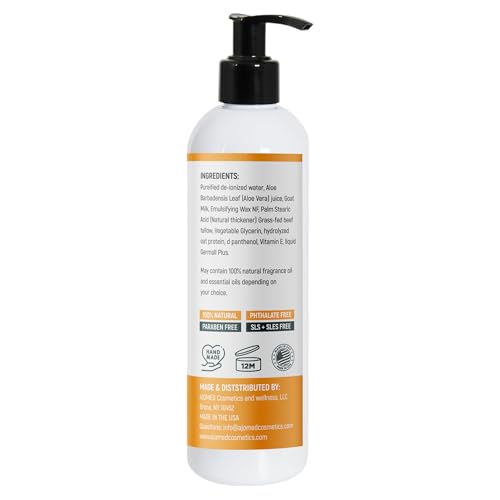 Tallow & Goat Milk Body Lotion for Sensitive Skin, Organic Tallow Lotion - Soothes Dry skin, Goat Milk face and body Moisturizer - Handmade Tallow for skin cream 16