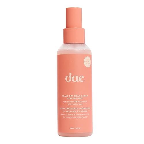 DAE Agave Dry Heat & Hold Styling Mist - Protects, Controls Frizz, Softens Hair (5 oz.)