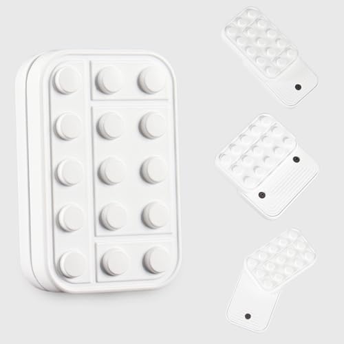 Fidget Toys Adults Metal Fidget Slider Magnetic EDC Haptic Fidget Toys for Adults (Matte White)