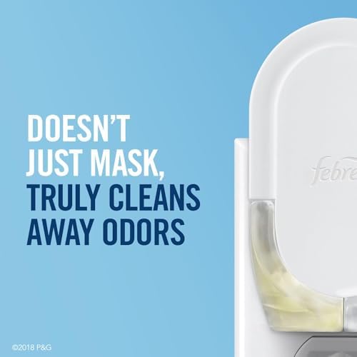 Febreze Odor-Fighting Fade Defy Plug Air Freshener Refill Serene Vanilla Sunrise (1 Refill) of 0.87 Fl Oz + Starter Kit