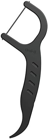 Oral-B Charcoal Infused Mint Dental Floss Picks, 75 Count, Pack Of 4