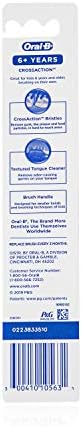 Oral-B Battery Powered Kid Toothbrush for Children 6+ Years Old, CrossAction Pro Health for Me Jr Stages 4, Soft - Pack of 6