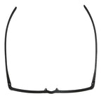 Foster Grant Men's Paolo Square Reading Glasses, Black/Transparent, 59 mm + 1.25