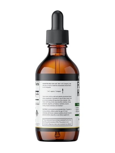 Fulvic Acid 72 + Trace Minerals | Fulvic Humic Acid | Digestion | Hydration | Keto, Dietary Supplement Drop| Energy | pH Balance | 2-Month Supply | The Healthy Life 4 ME