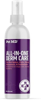 Pet MD All-in-One Derm Care - Hypochlorous Acid Spray for Dogs & All Pets - Skin Soother for Dogs & Wound Spray for Dogs - Cat Wound Care, Dog Hot Spot Remedy, & Dog Itch Relief - 4oz