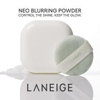 LANEIGE Neo Blurring Powder: Korean Oil Absorbing, Smoothing, Pore Blurring Compact with No-Spill, Travel-Friendly Design and Blue Hyaluronic Acid