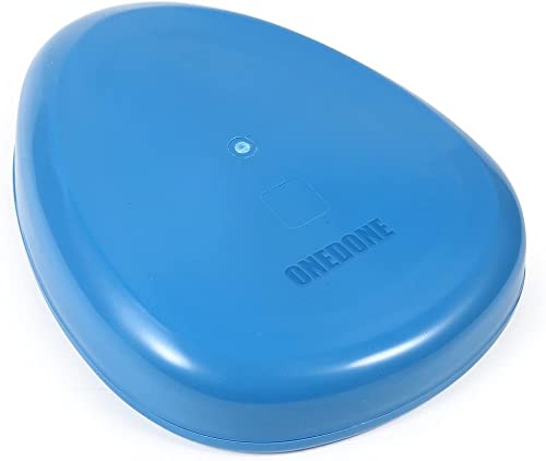 ONEDONE Bedpan for Elderly Females Heavy Duty Bed Pans for Elderly Men Women Thick Large Bedpans for Bedridden Patient Hospital Home Bed Pan Emergency Device (Blue)