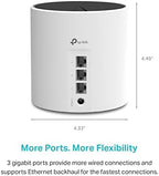 TP-Link Deco X55 AX3000 WiFi 6 Mesh System - Covers up to 2500 Sq.Ft., Replaces Wireless Router and Extender, 3 Gigabit Ports, Supports Ethernet Backhaul, Deco X55(1-Pack)
