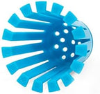 TubShroom Toss 21pk Disposable Bath Tub Drain Strainers - Hair Catcher Snare for Shower Bathtub to Prevent Clogged Drains, Traps Human and Pet Hair, One Year Supply (Blue)