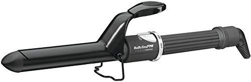 BaByliss Pro Spring Curling Iron, Porcelain Ceramic Professional For Multiple Hair Types, Reaches 430 Degrees for Loose Long Lasting Curls